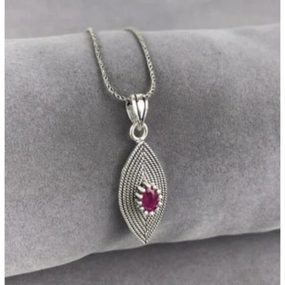 925 Sterling Silver Turkish Filigree Necklace for Women, NEW,HandmadeGift - Picture 2 of 4